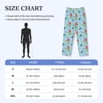 thumbnail image 2 of Salouo Flamingos And Tropical Plants Print Pajama Pants for Men, Lounge Pants Elastic Waistband Casual Men's sleepwear Loungewear Sleep Pajama Pant -Medium, 2 of 7