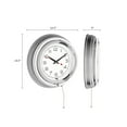 thumbnail image 2 of 14" Retro Neon Wall Clock, Double Light Ring Vintage Style Clock by Lavish Home, 2 of 8