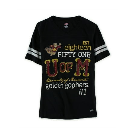 Soffe Womens U Of M Glitter Graphic T-Shirt