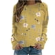 thumbnail image 2 of ICHUANYI Liquidación Moda Mujer Casual Manga Larga Cuello Redondo SolidLadies Sudadera Tops Blusa ICHUANYI WER2023082201834, 2 of 4