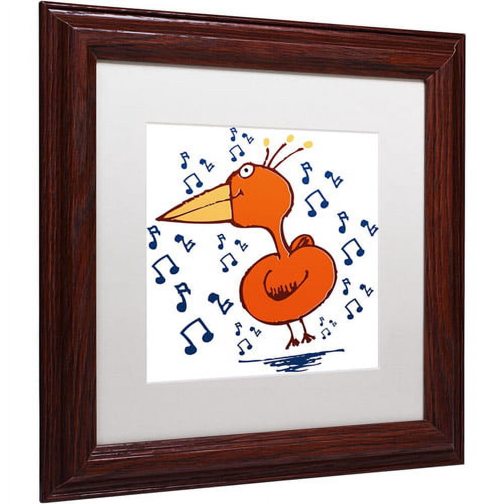 Carla Martell 'Music Bird' Matted Framed Art