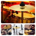 thumbnail image 2 of IFANLANDOR 10In Round Golden Brass Cymbals 2Pcs Pack for Professional Musicians Jazz, 2 of 7