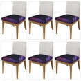 thumbnail image 2 of KLL Galactic Wolf Stare Pattern Seat Covers for Dining Room Chairs,Washable Chair Seat Chair Covers Seat Protector-Six Piece, 2 of 7