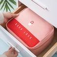 thumbnail image 3 of Sac de Premiers Soins Rangement Durable Portable Imperméable Sac à Médicaments Voyage Médical Rose G, 3 of 8