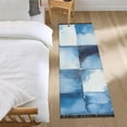 thumbnail image 3 of Yayeee Runner Rug for Bedroom 2'x6' Machine Washable Hallway Non Slip Mat, Blue Pattern, 3 of 8