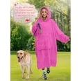 thumbnail image 5 of Fantaslook Wearable Blanket Hoodie Sweatshirt for Women and Men, Warm and Cozy Blanket Hoodie, Flannel Blanket with Sleeves and Giant Pocket, 5 of 7