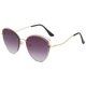 thumbnail image 1 of Gafas de sol de ojo de gato con borde cortado sin marco, modernas y con personalidad, hechas de metal, 1 of 5