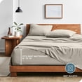 thumbnail image 4 of Washed King Sheet Set Premium UltraSoft Microfiber Bed Sheets Double Brushed Hypoallergenic Stain (King Washed Pebble Beach), 4 of 7