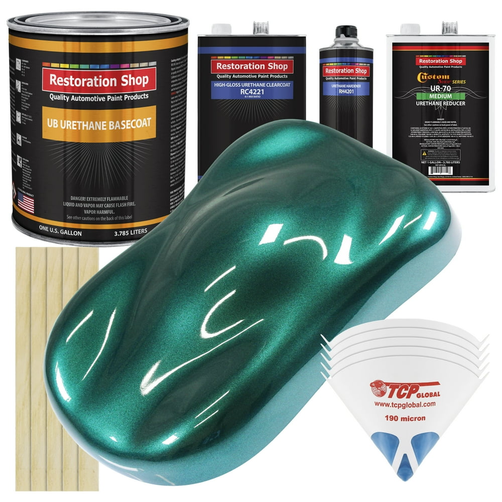 Dark Teal Metallic Gallon URETHANE BASECOAT CLEARCOAT Car Auto Paint