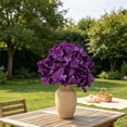 thumbnail image 4 of MTBLYS Flores artificiales de hortensia|5 cabezas|arbusto de hortensia artificial de seda|decoración para verano|otoño|hogar|bodas|fiestas y exteriores|arreglo floral artificial para jarrón, 4 of 6
