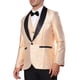 thumbnail image 4 of INSPIRE CHIC Blazers para Hombre con Solapa Metálica y Un Botón, Estilo de Fiesta, Brillantes, Talla 2XL, Dorado, 4 of 4