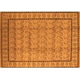 thumbnail image 1 of Ahgly Company Indoor Rectangle Oriental Orange Industrial Area Rugs, 5' x 7', 1 of 4
