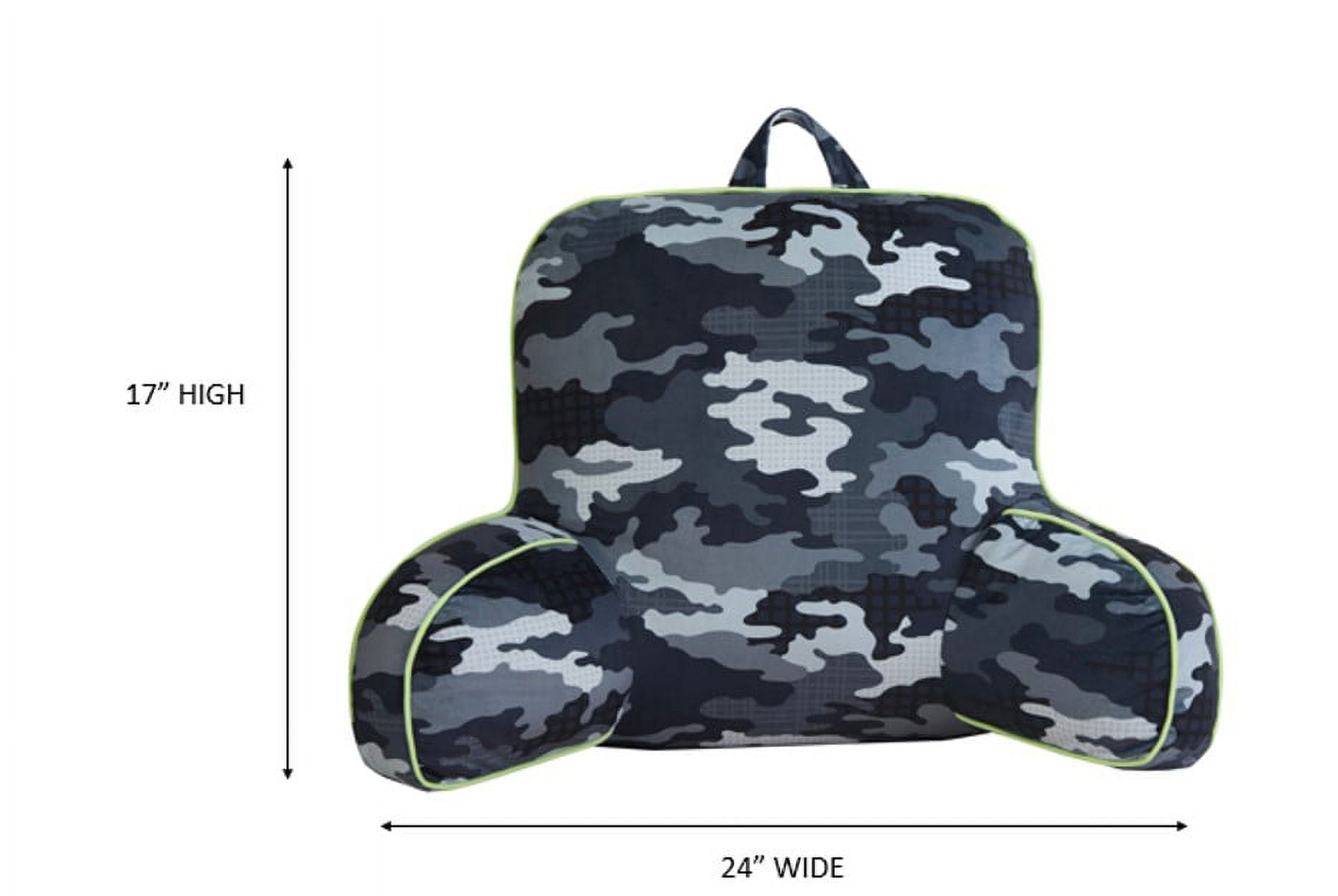 Your Zone Kids Camo Backrest Pillow, 24 in x 17 in