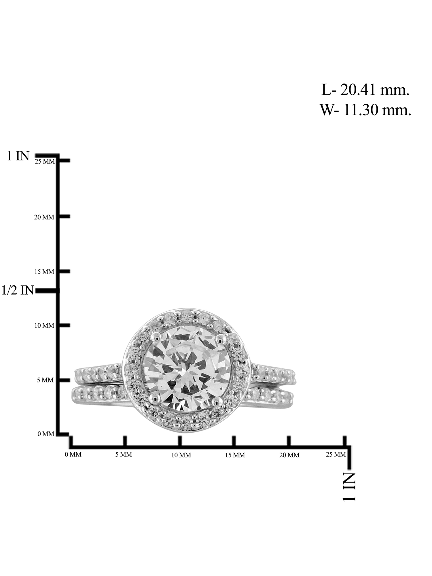 Diamonice 0.925 Sterling Silver 4.00 Carat White Cubic Zirconia Ring for Women | Cubic Zirconias for Everyday Womens Wear
