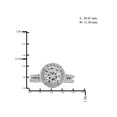 thumbnail image 2 of Diamonice 0.925 Sterling Silver 4.00 Carat White Cubic Zirconia Ring for Women | Cubic Zirconias for Everyday Womens Wear, 2 of 4