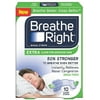 Breathe Right Nasal Strips, Extra Clear for Sensitive Skin 10 ea (Pack of 2)