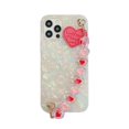 thumbnail image 1 of Cute Beautiful Phone Case Compatible With Samsung S21 Ultra With Heart Bracelet Glossy Tpu Bumper Protective Case - Color, 1 of 5