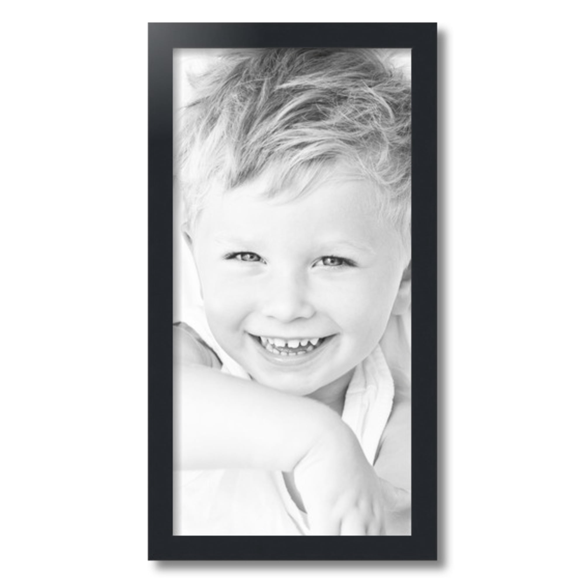 ArtToFrames 12" x 24" Black Picture Frame, 12x24 inch Black MDF Poster Frame (WOM-3943), 1 Pack