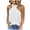 White, variant on Women's Fashion Solid Color Sleeveless Halterneck Vest Top Casual Summer Tank Tee Comfortable Breathable Stretchy Fit Stylish