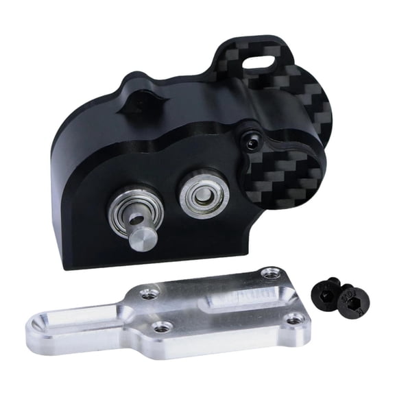RC Gearbox LCG Transmission Metal Case with Carbon Fiber Motor Plate for 1/10 Crawler Car Upgrade Parts