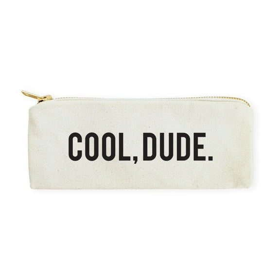 Cool Dude Cotton Canvas Pencil Case and Travel Pouch