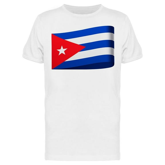Cuba Flag T-Shirt Men -Image by Shutterstock, Male Small