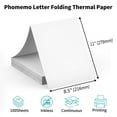 100 Sheets Phomemo M832 Portable Printer Thermal Paper, 8.5'' x 11'' US