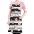 thumbnail image 5 of Pioneer Flower Floral Print Pattern Apron for Women and Men, Cotton Linen Waterproof with Pockets, Adjustable, 33x27 Inch for Kitchen, Gardening, BBQ, Salon, 5 of 6