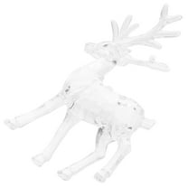 OUNONA Small Acrylic Elk Statue Transparent Deer Figurine for Holiday Home Decor