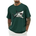 thumbnail image 2 of Cmfcve Printed Men's Shirt Short Sleeve Pullover Outdoor T-shirt Casual Breathable Gym Tops, 2 of 5