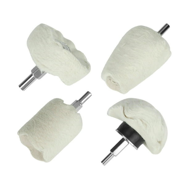 Juego De Ruedas De Pulido Sunnimix Para Taladro Con Ejes Hexagonales De 1/4 pulgadas 4 Piezas
