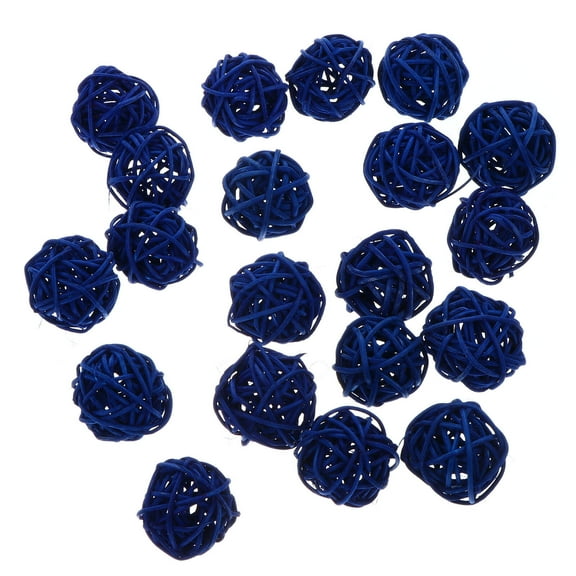 FRCOLOR 20pcs Decorative Rattan Balls Hollow Rattan Balls Rattan Ball for Home Decor