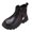 Black, variant on Toddler Girl Boots Girls Ankle Boots Side Zipper Low Heels Size 4(White, Big Kids 4)