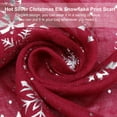 thumbnail image 4 of REOFLYUP 1 Pce Châle Rectangulaire Rouge pour Femmes Foulard de Noël en Soie Polyester Saison Hivernale, 4 of 8
