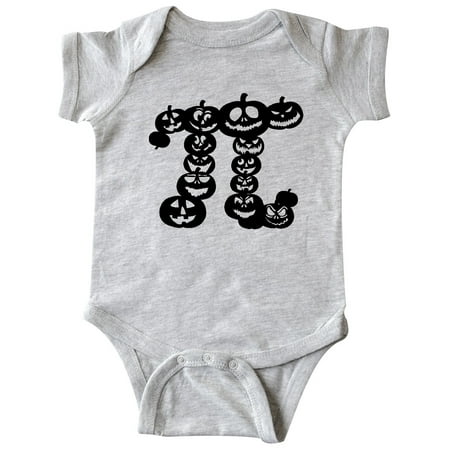

Inktastic Halloween Pumpkin Pi Symbol Gift Baby Boy or Baby Girl Bodysuit