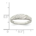 thumbnail image 3 of 925 Sterling Silver Solid Polished Swirl Ring Size 8 - 1.8 Grams -  Jewelry Gift for Mom, 3 of 5
