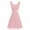 Pink, variant on Miluxas Summer Plus Size Women's Dress Women formal Wedding Bridesmaid High-waist Party Ball Prom Gown Cocktail Dress Yellow XL(XL)
