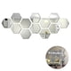 thumbnail image 1 of 12pcs Mirror Wall Stickers Hexagon Art Home Decorative Hexagon Acrylic Mirror Wall, 1 of 5