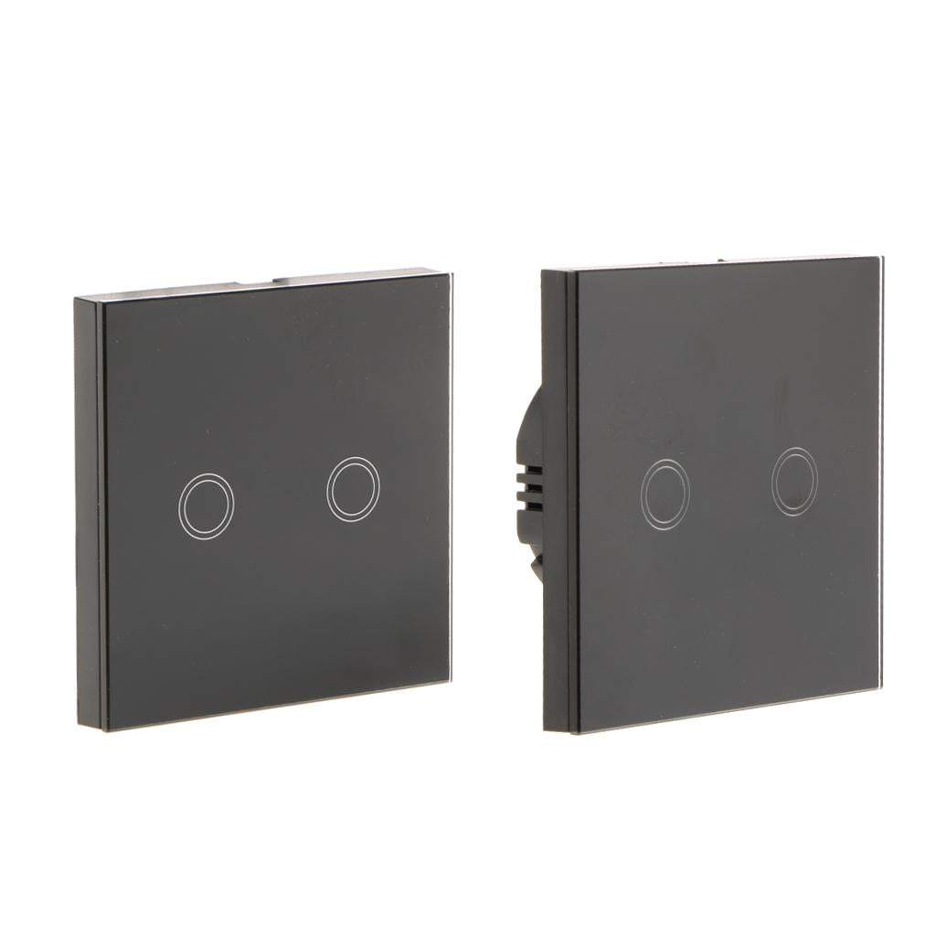 Touch Panel Light Lamp Wall Switches with Adhesive Remote Controller Plate 