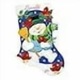 thumbnail image 3 of Design Works kit d'Applique en Feutre Bas - Bonhomme de Neige avec Cardinaux, 3 of 3