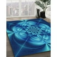 thumbnail image 3 of Ahgly Company Machine Washable Indoor Rectangle Transitional Blueberry Blue Area Rugs, 5' x 7', 3 of 7