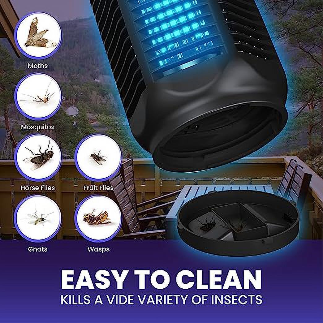 LiBa 4000V Electric Bug Zapper with LED Light, 20W Waterproof photo 8