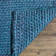 thumbnail image 3 of SAFAVIEH Natural Fiber Geraldine Geometric Jute Area Rug, Blue, 4' x 6', 3 of 5
