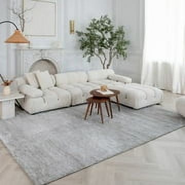 Rug Branch Casa Abstract Indoor Area Rug, Grey , Modern - Living Room, Bedroom, Dining and Kitchen