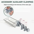 thumbnail image 6 of Faucet Sponge Holder Kitchen Sink Adjustable Detachable Stainless Steel Rack ~, 6 of 6