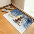 thumbnail image 3 of Merry Christmas Miniature Pinscher Snowy Winter with Tree Decorations Doormat Mini Pin Dog Lover Indoor Outdoor Welcome Mat - 12020, 3 of 5