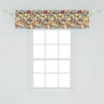 thumbnail image 2 of Ambesonne Tribal Valance Pack of 2, Aboriginal, 54"X12", Pale Khaki and Multicolor, 2 of 4