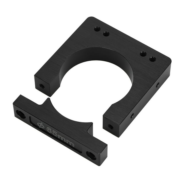 CNC Motor Bracket, Reliable Corrosion-resistance Spindle Motor Mount, Black For CNC Router Engraving Machine