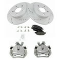 thumbnail image 2 of TRQ Rear Brake Calipers Ceramic Pads & Rotors Fits Select Cobalt Malibu G6 Aura, 2 of 6