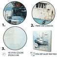 thumbnail image 3 of Designart "Azure And Snow Fishing Vessel I" Coastal Floater Framed Wall Art Prints, 3 of 5